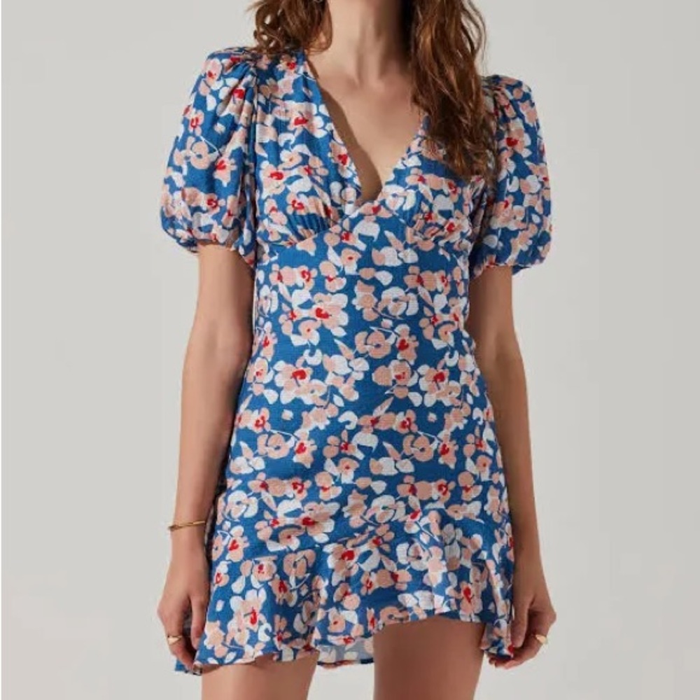 ASTR the label Puff Sleeve Cutout Dress
